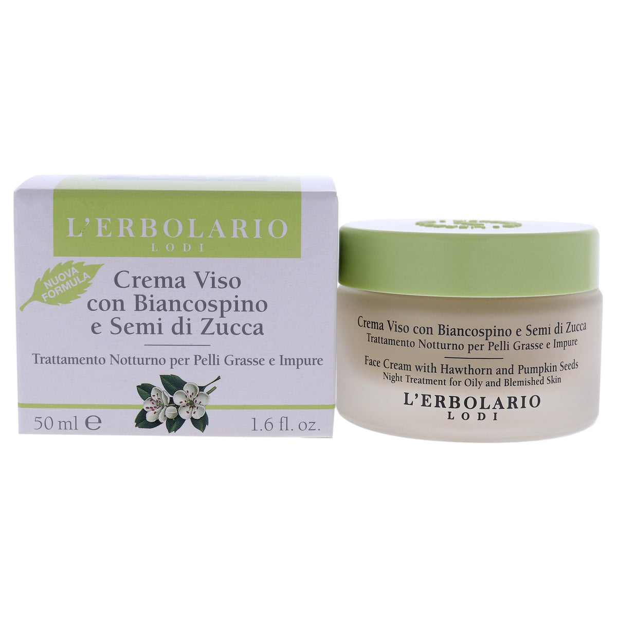 Face Cream  Hawthorn and Pumpkin Seeds by LErbolario for Unisex  16 oz Cream