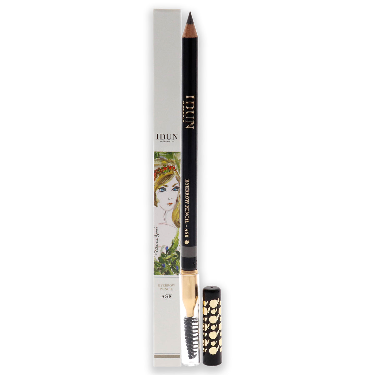 Eyebrow Pencil  201 Ask by Idun Minerals for Women  0041 oz Eyebrow