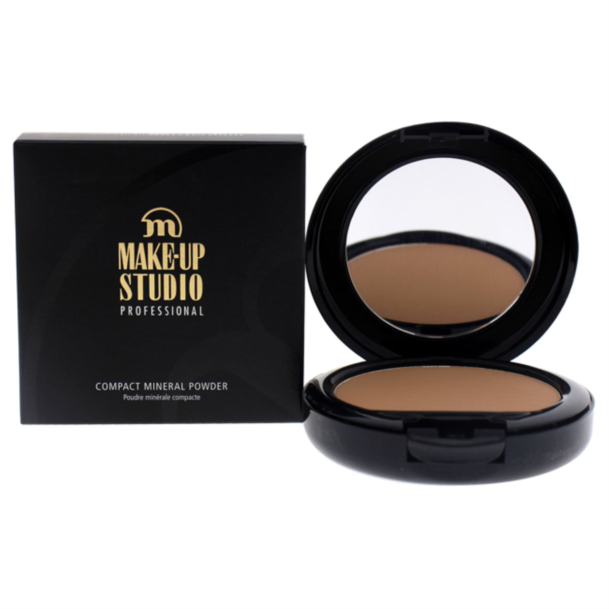 Compact Mineral Powder  Warm Beige by MakeUp Studio for Women  032 oz Powder