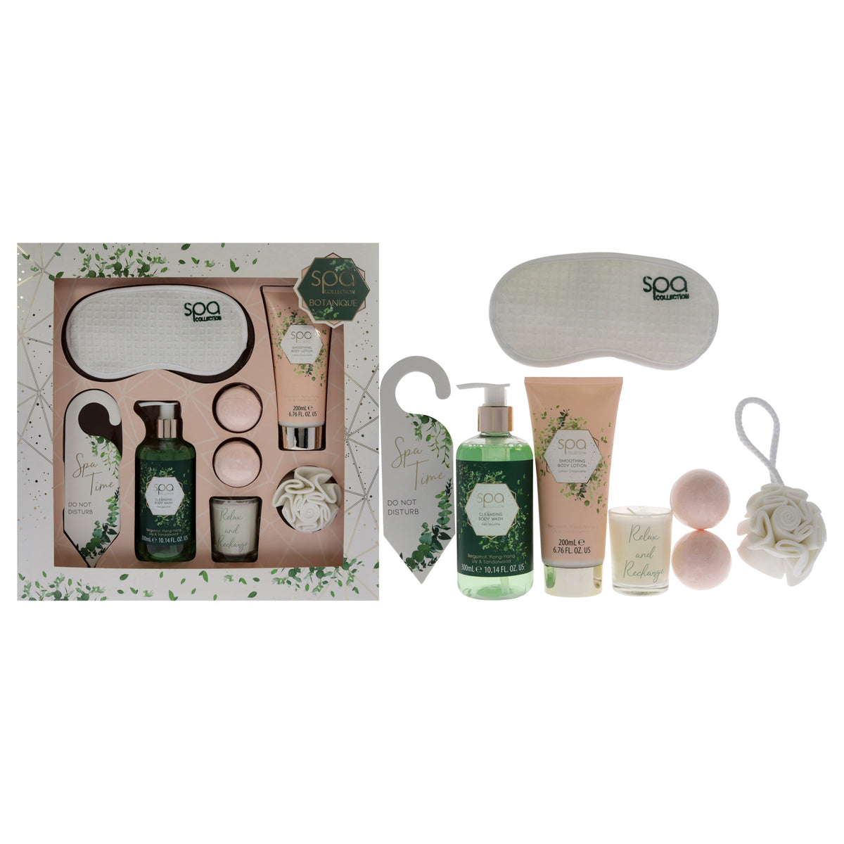 Home Spa Beauty by SG Spa Botanique for Women  2095 oz Kit