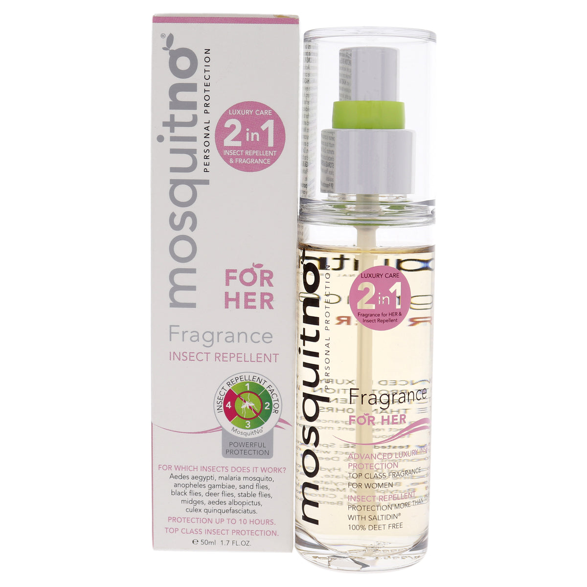 Mosquitno Fragrance Her by Mosquitno for Women  17 oz Body Spray