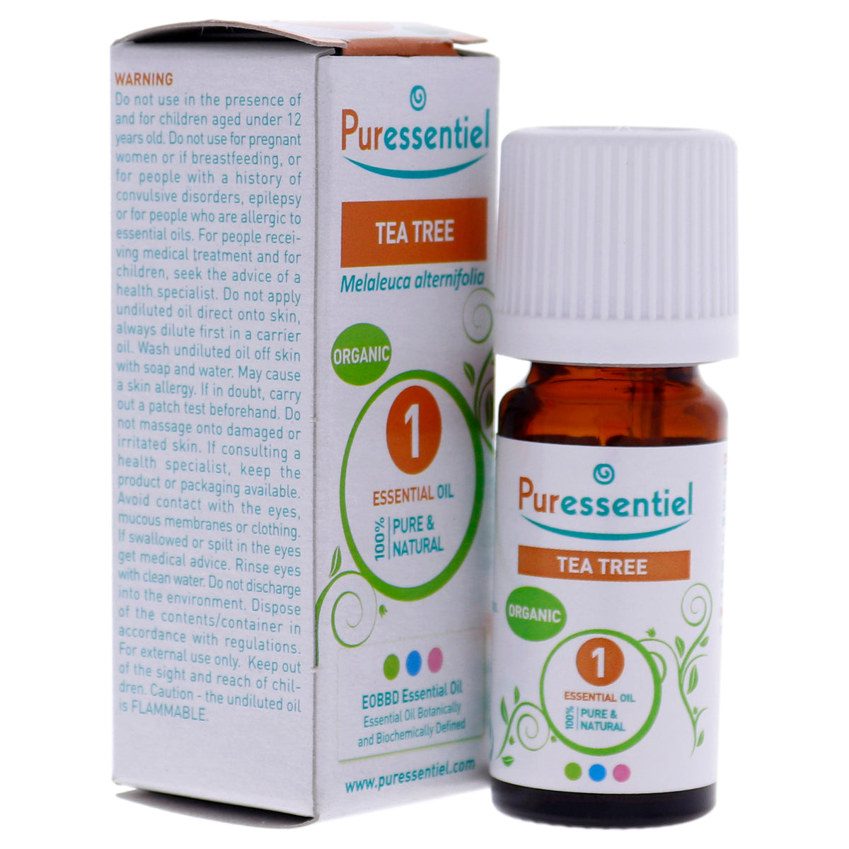 Organic Essential Oil  Tea Tree by Puressentiel for Unisex  03 oz Oil