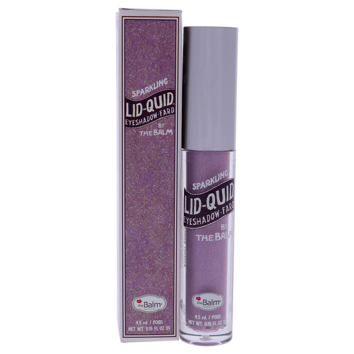 LidQuid Sparkling Liquid Eyeshadow  Lavender Mimosa by the Balm for Women  015 oz Eye Shadow