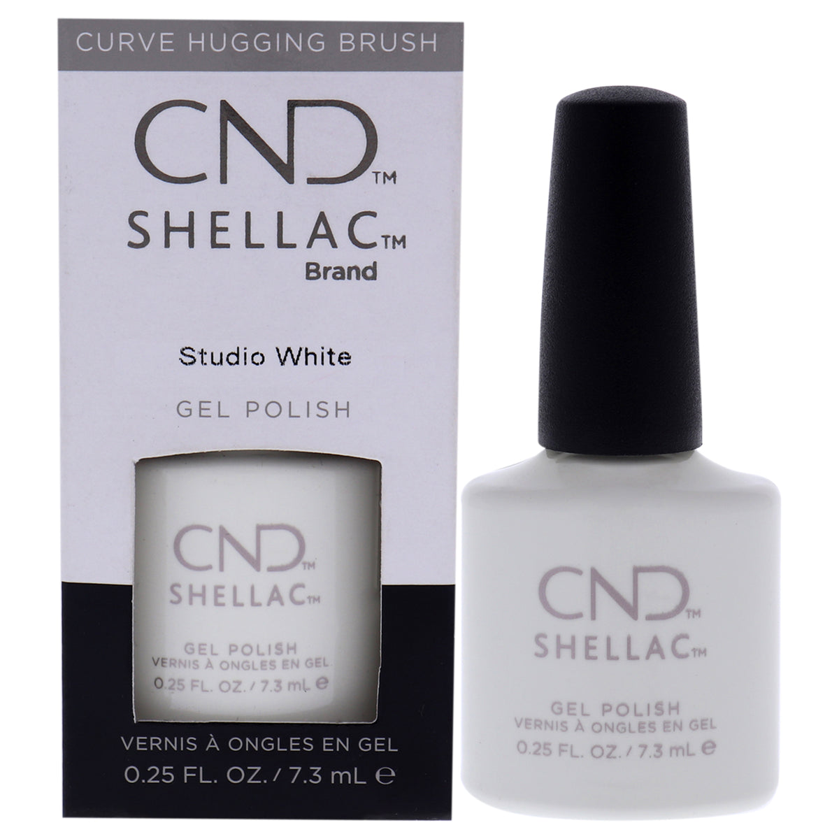 Shellac Nail Color  Studio White by CND for Women  025 oz Nail Polish