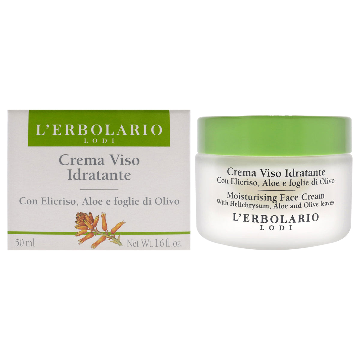 Moisturising Face Cream by LErbolario for Unisex  16 oz Cream