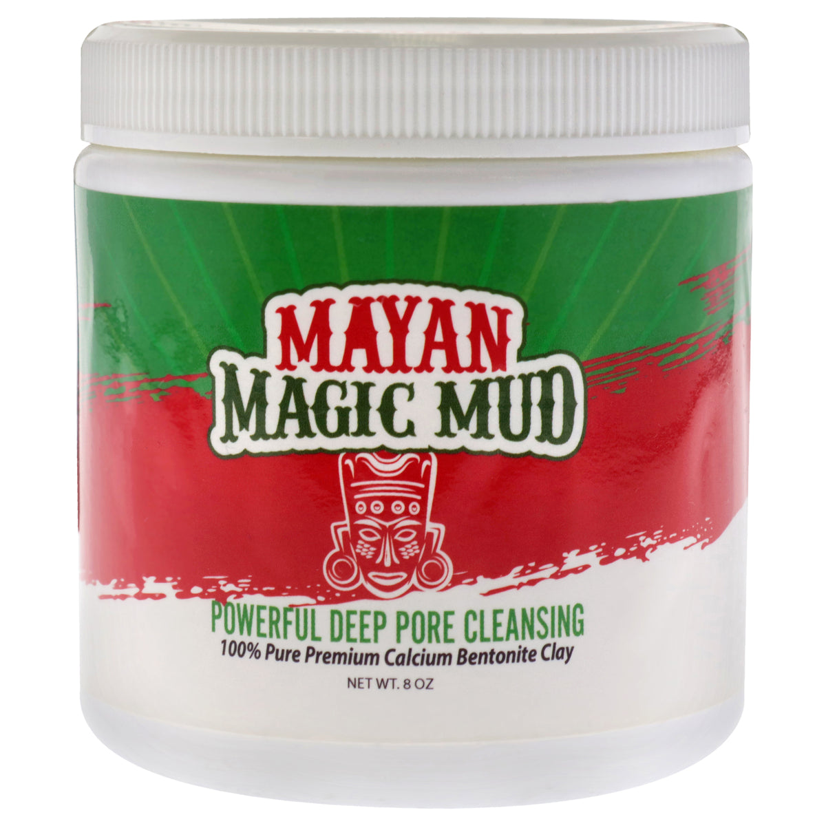 Powerful Deep Pore Cleansing Calcium Bentonite Clay by Mayan Magic Mud for Unisex  8 oz Cleanser