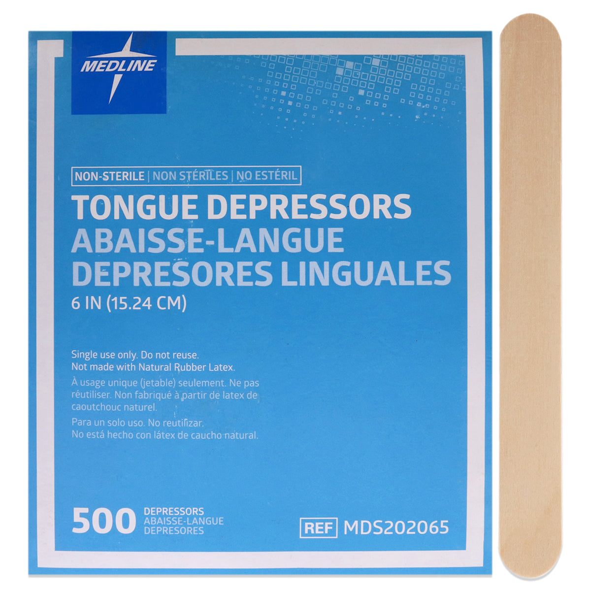 Tongue Depressors NoSterile by Medline for Unisex  500 Pc Depressors