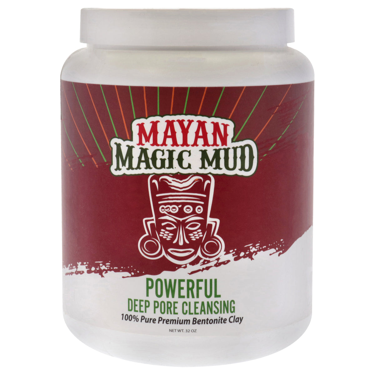 Powerful Deep Pore Cleansing Bentonite Clay by Mayan Magic Mud for Unisex  32 oz Cleanser