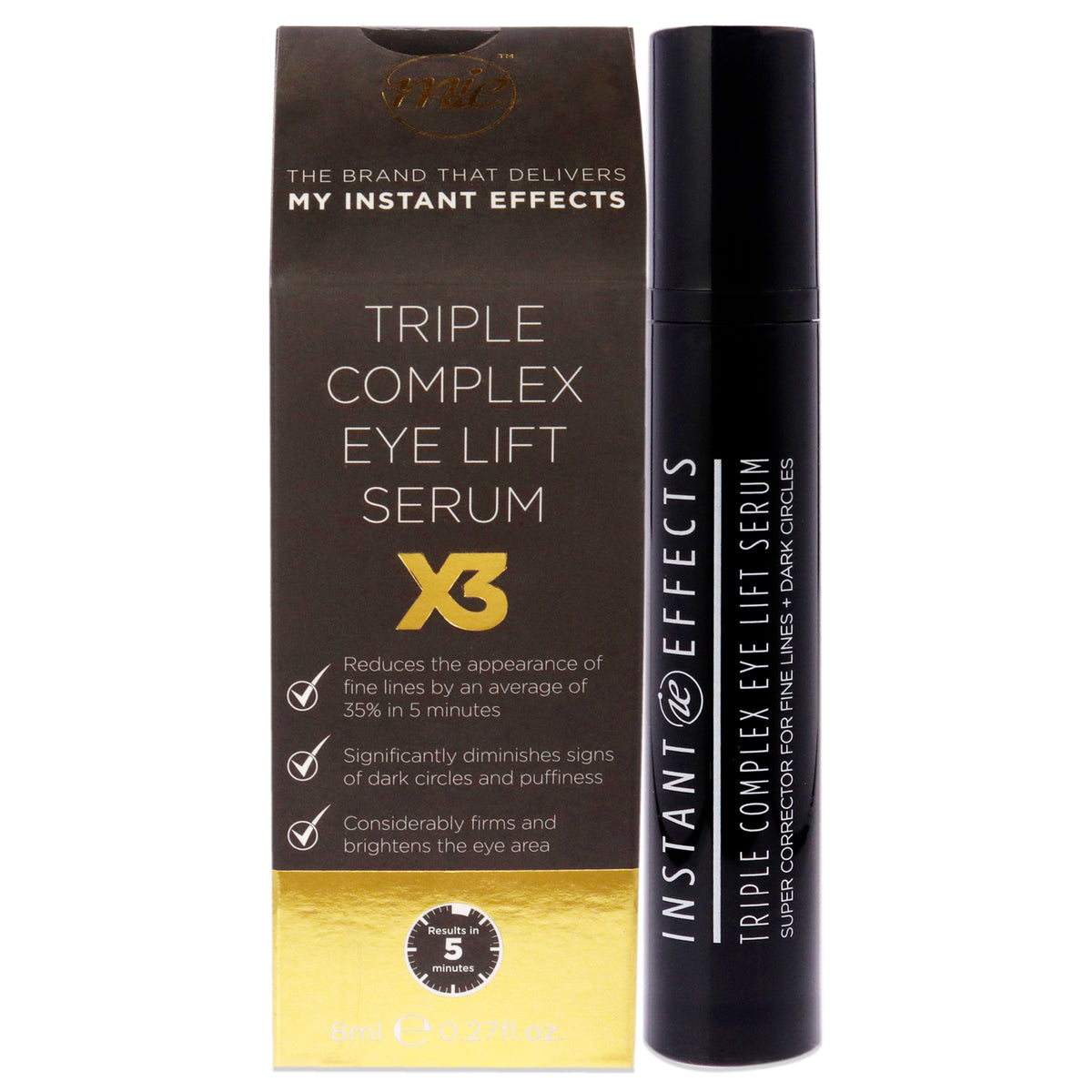 Triple Complex Eye Lift Serum by Instant Effects for Women  027 oz Serum