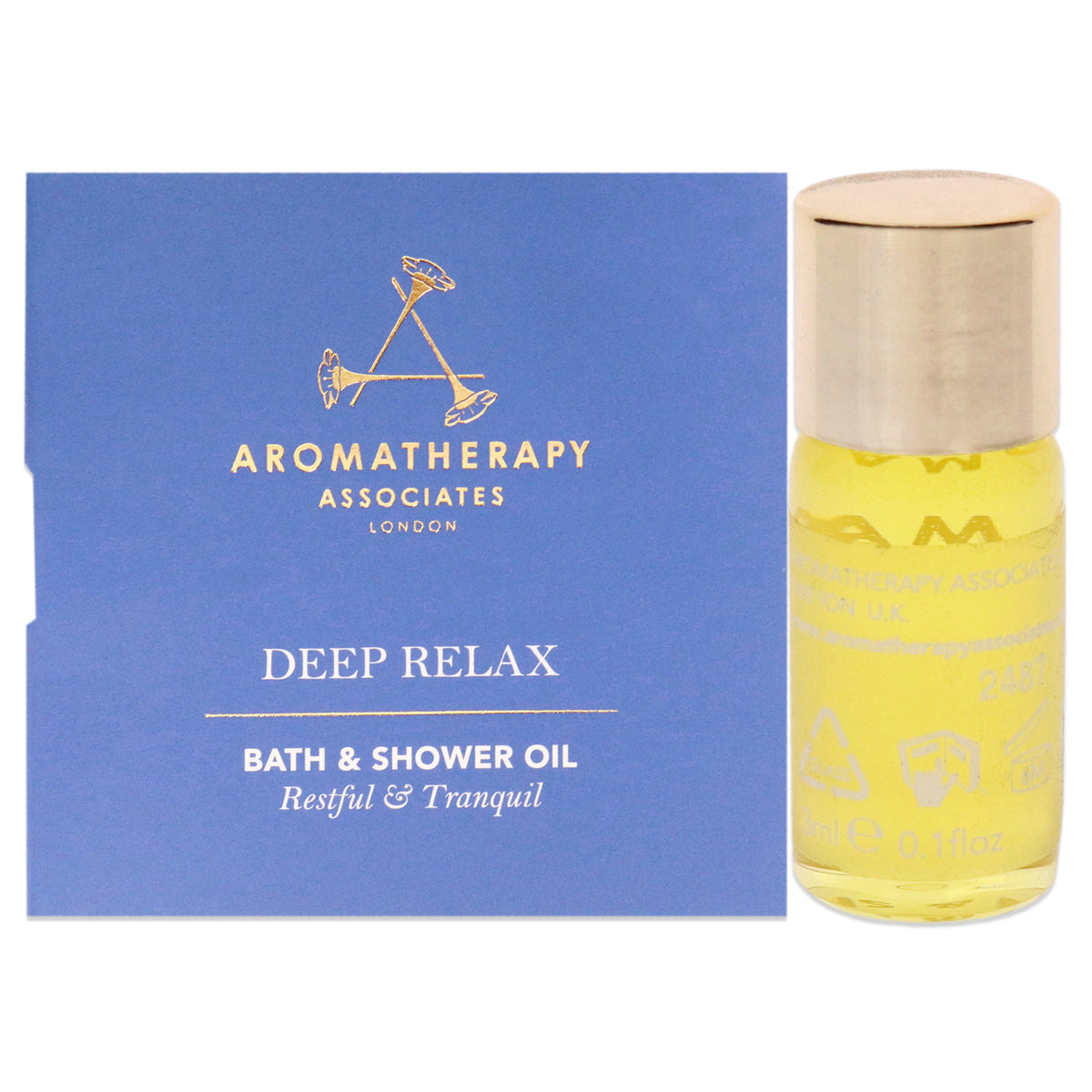 Deep Relax Bath And Shower Oil by Aromatherapy Associates for Unisex  3 ml Shower Oil