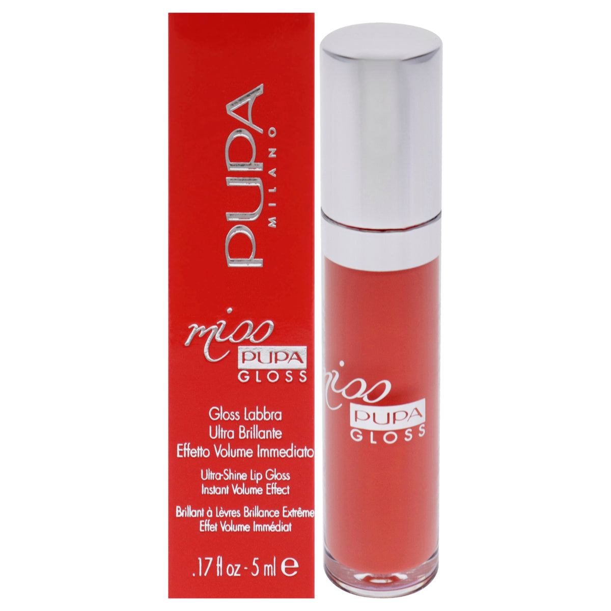 Miss Pupa Gloss UltraShine Lip Gloss  202 Frosted Apricot by Pupa Milano for Women  017 oz Lip Gloss