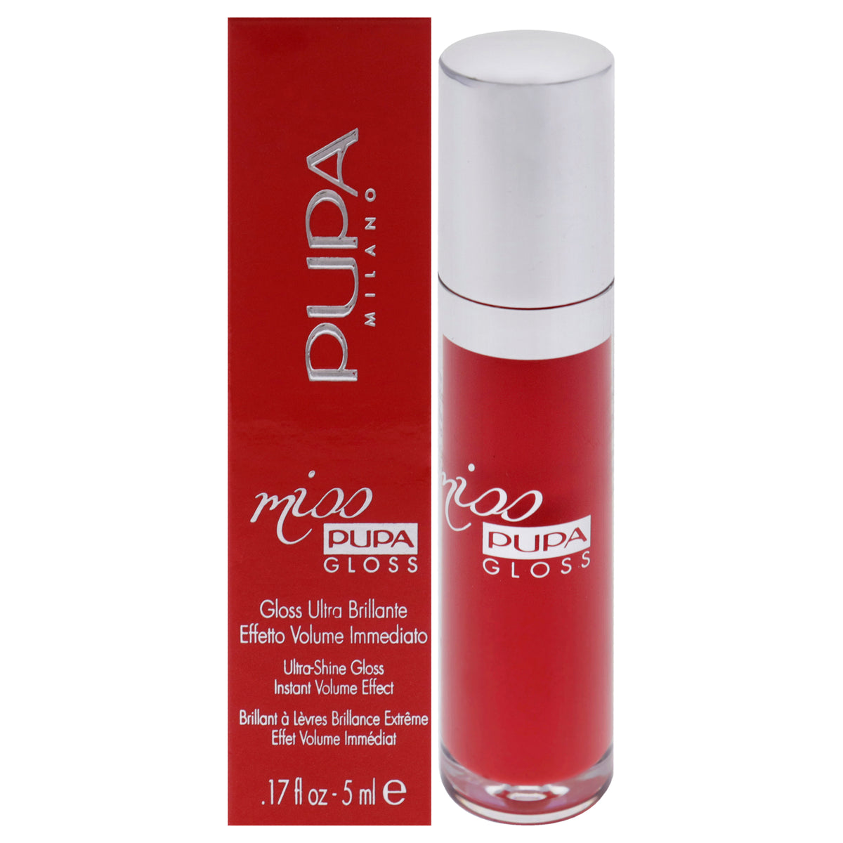 Miss Pupa Gloss UltraShine Lip Gloss  204 Timeless Coral by Pupa Milano for Women  017 oz Lip Gloss