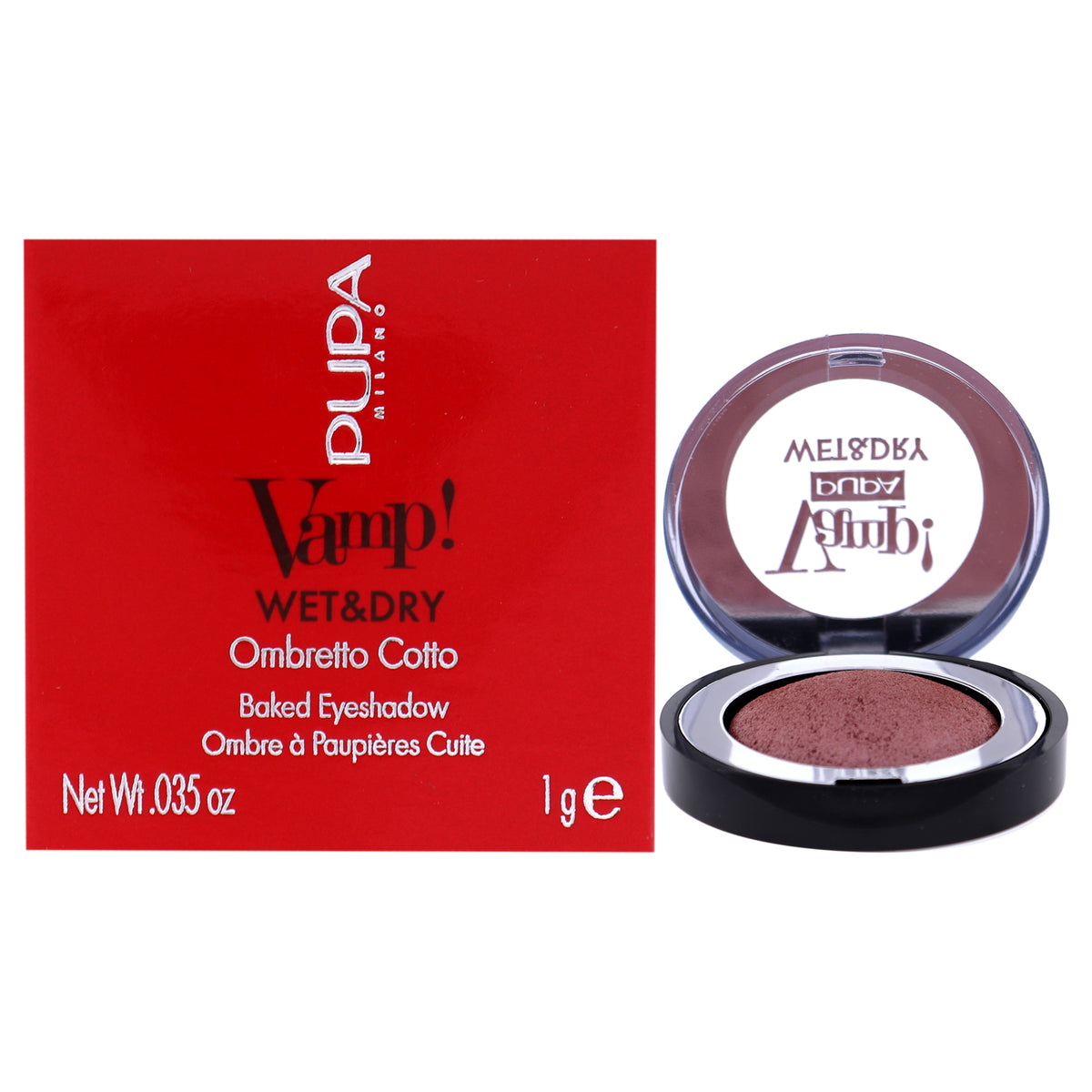 Vamp Wet and Dry Baked Eyeshadow  202 Barbie Girl by Pupa Milano for Women  0035 oz Eye Shadow