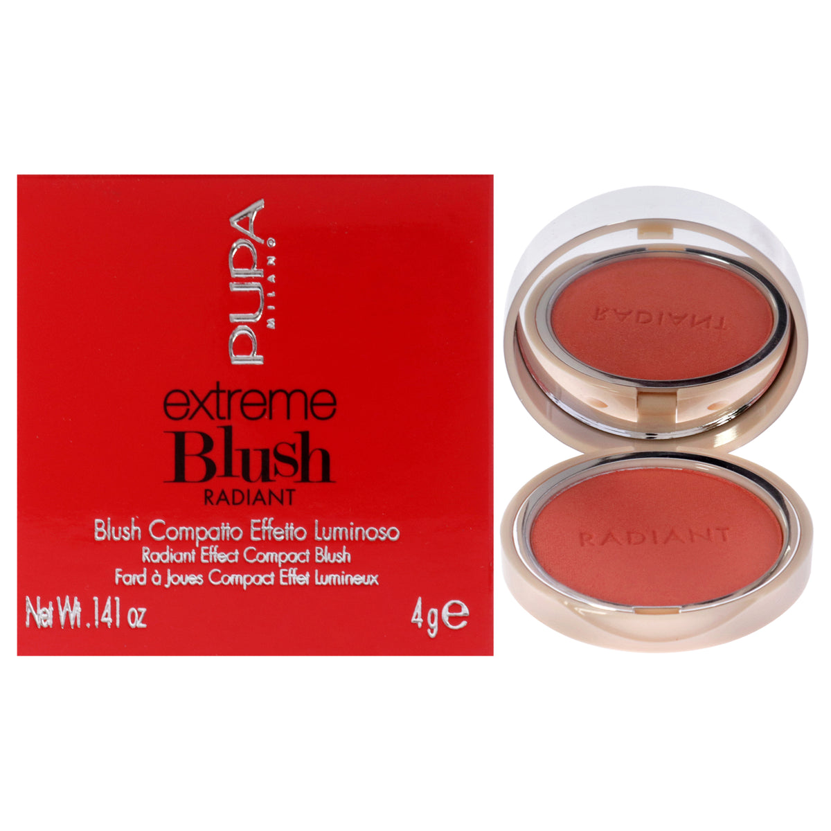 Extreme Blush Radiant  030 Coral Passion by Pupa Milano for Women  0141 oz Blush