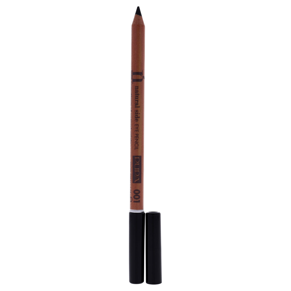 Natural Side Eye Pencil  001 Deep Black by Pupa Milano for Women  0038 oz Eyebrow Pencil