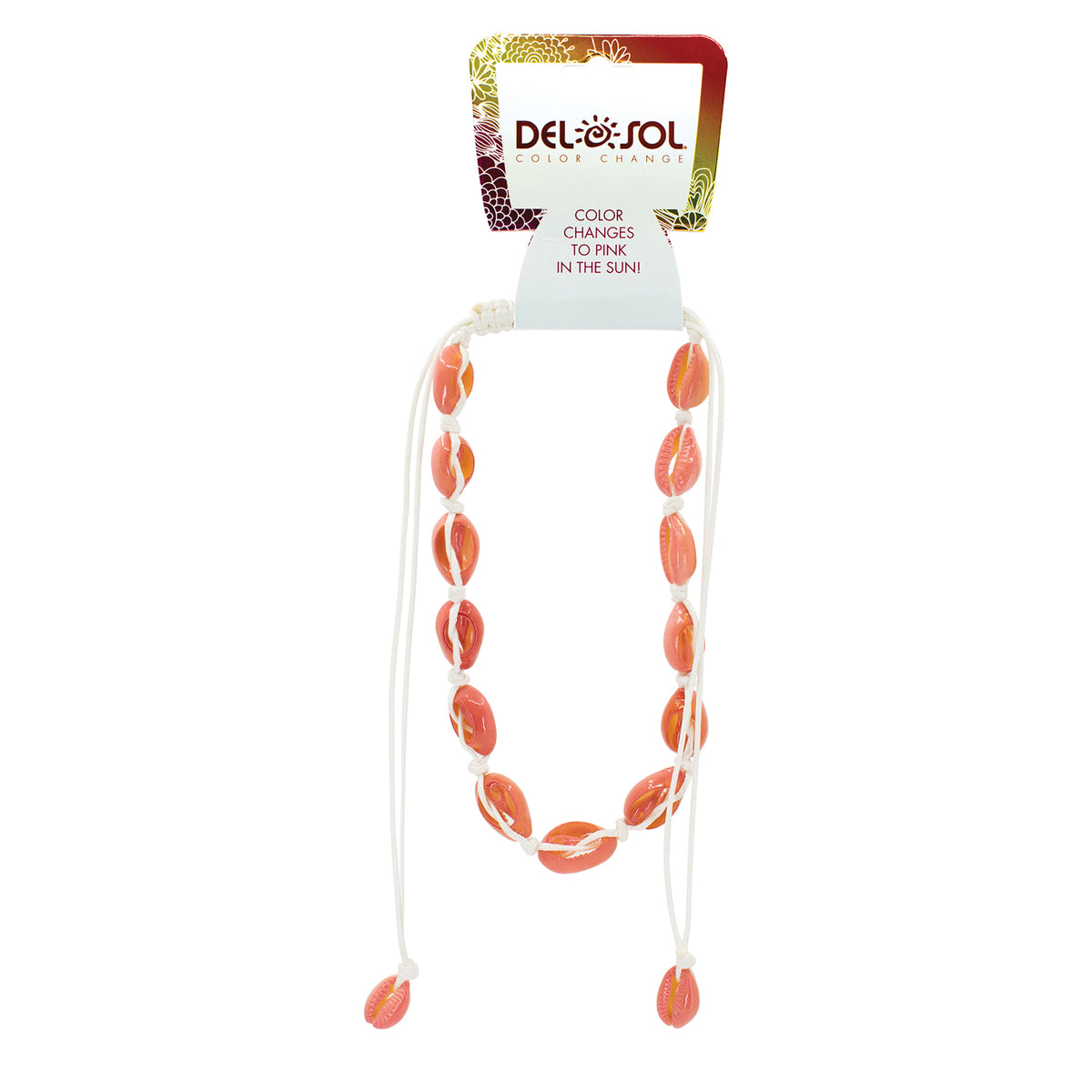 ColorChanging Necklace  Pink Cowrie by DelSol for Women  1 Pc Necklace