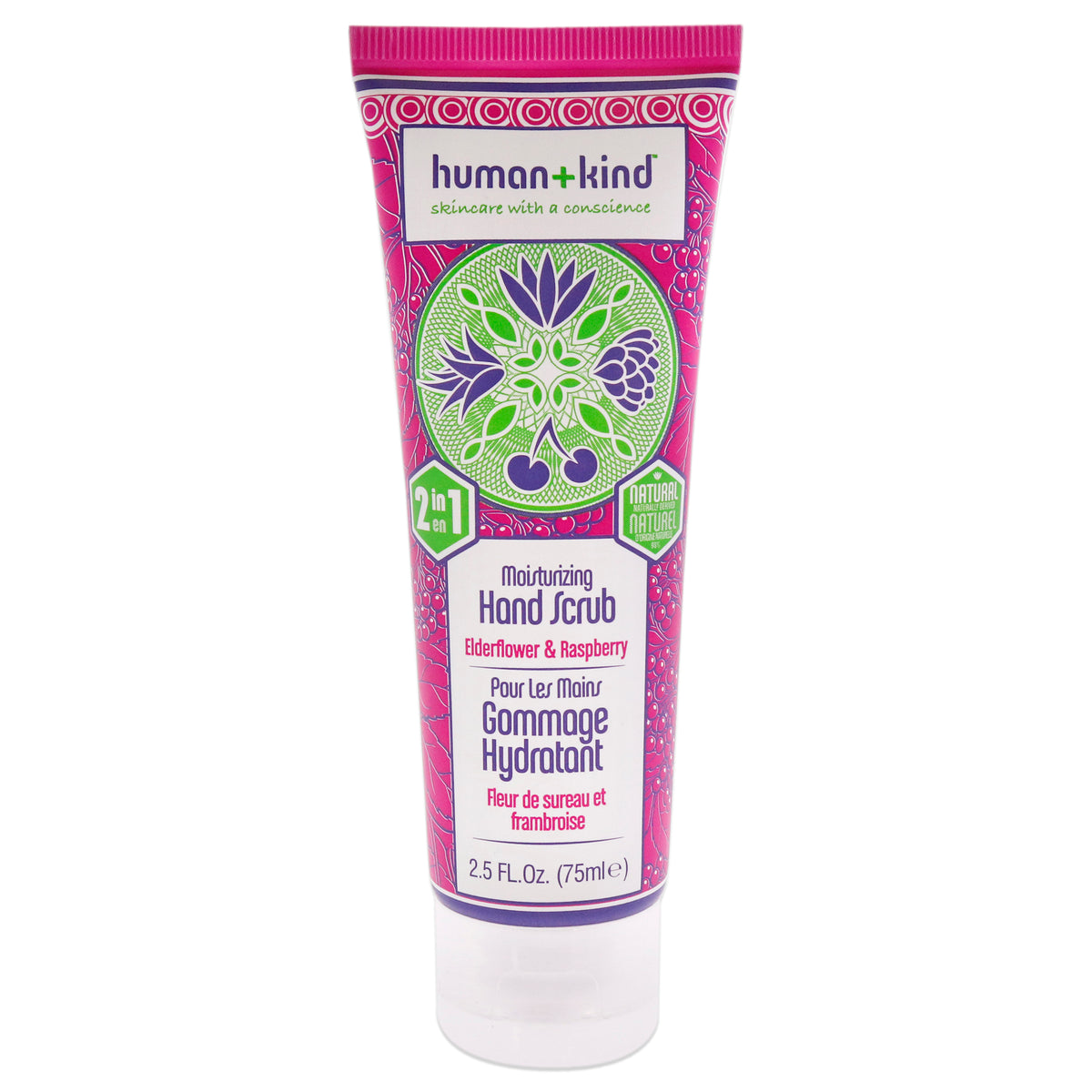 Hand Scrub  Elderflower and Raspberry by HumanKind for Unisex  25 oz Scrub