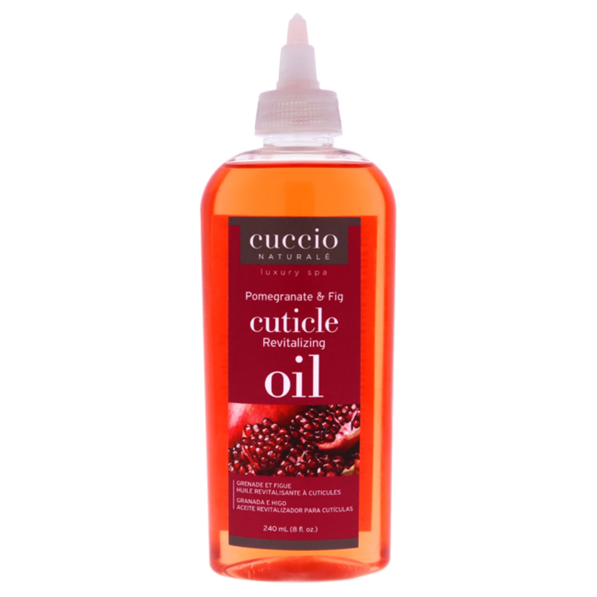 Cuticle Revitalizing Oil  Pomegranate and Fig Manicure by Cuccio Naturale for Unisex  8 oz Oil