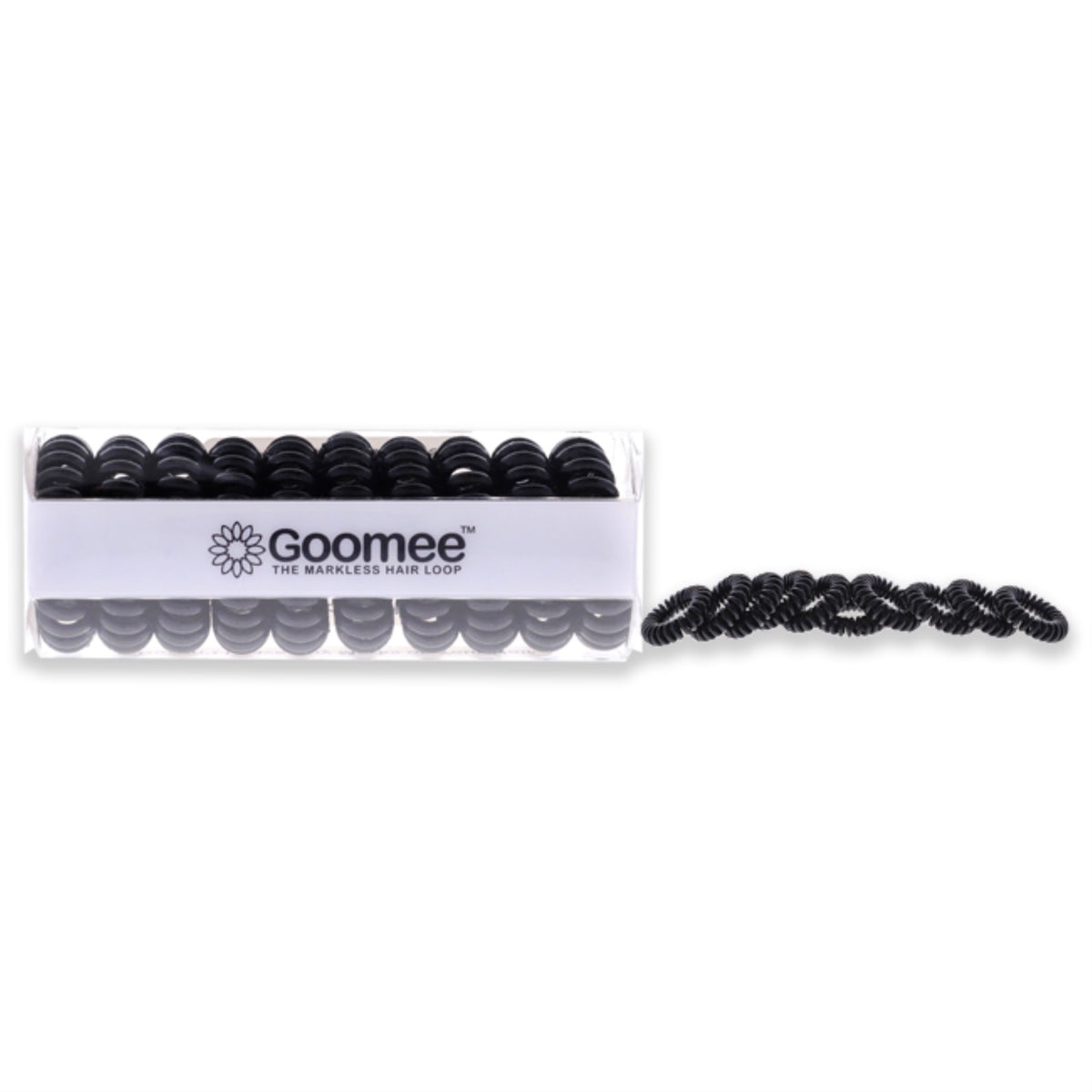 The Markless Hair Loop Set  Black by Goomee for Women  10 Pc Hair Tie