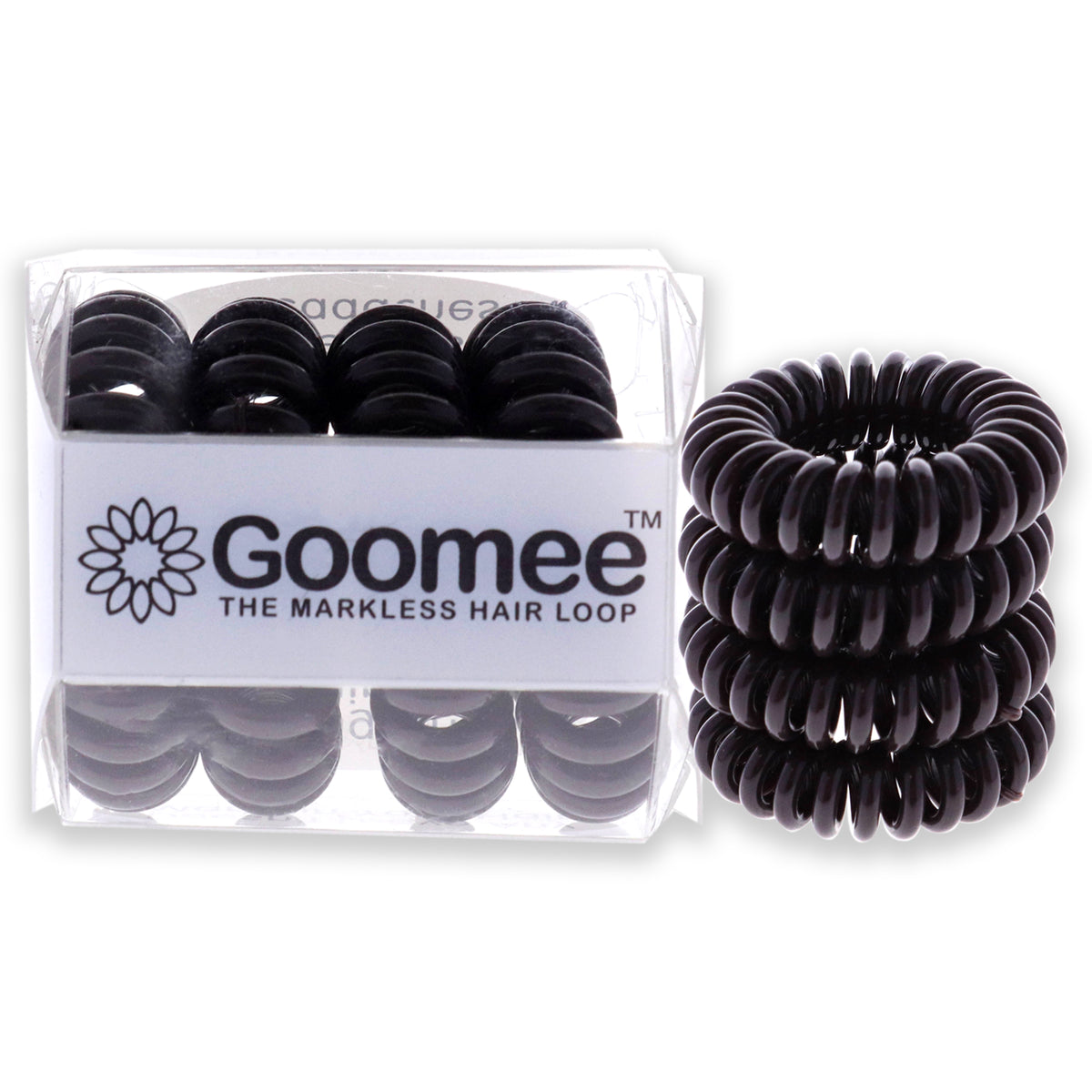 The Markless Hair Loop Set  Coco Brown by Goomee for Women  4 Pc Hair Tie