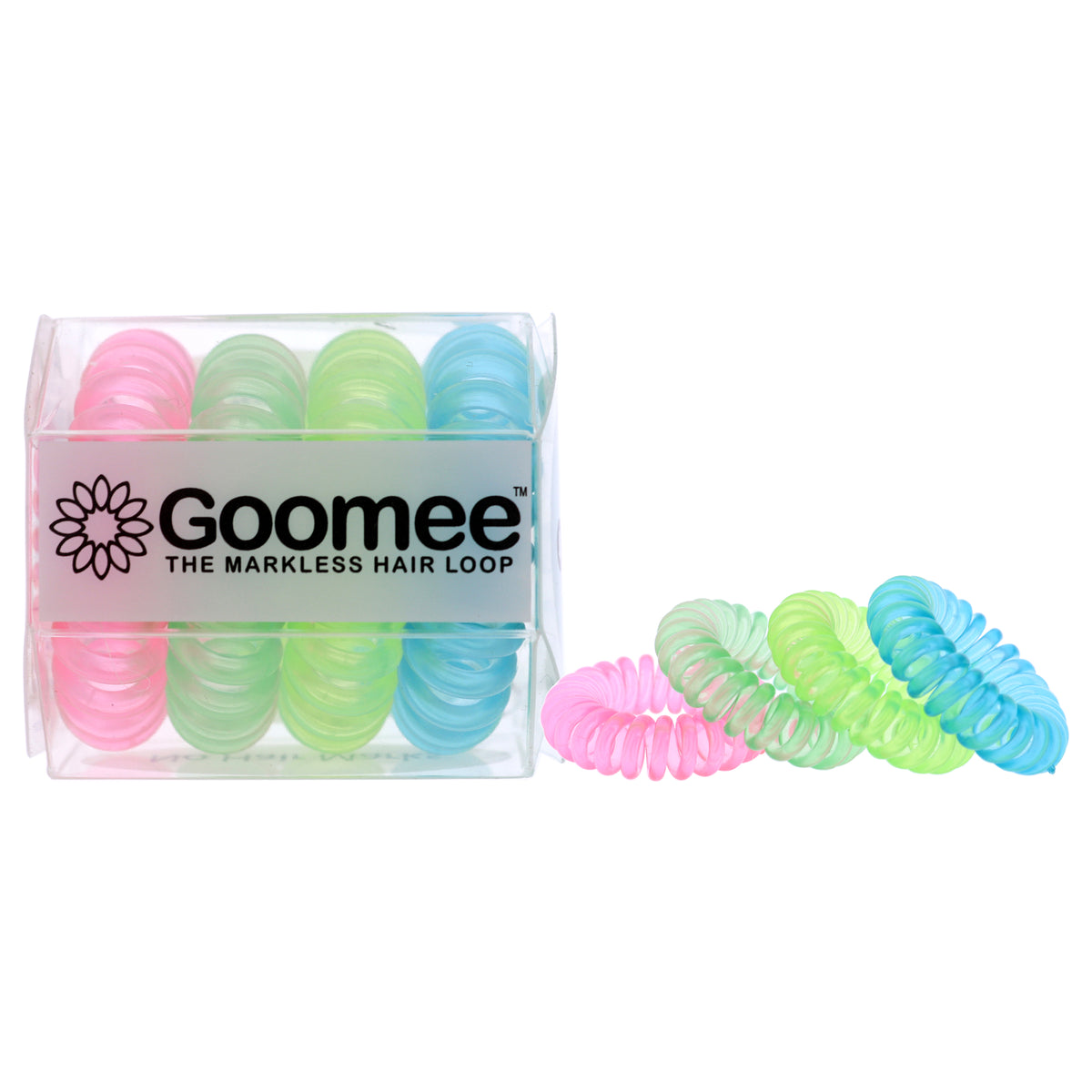 The Markless Hair Loop Set  Glow by Goomee for Women  4 Pc Hair Tie