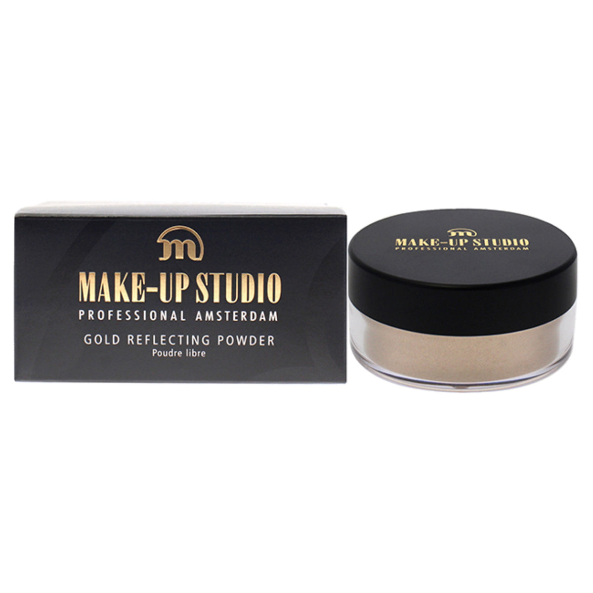 Gold Reflecting Powder Highlighter  Natural by MakeUp Studio for Women  052 oz Highlighter