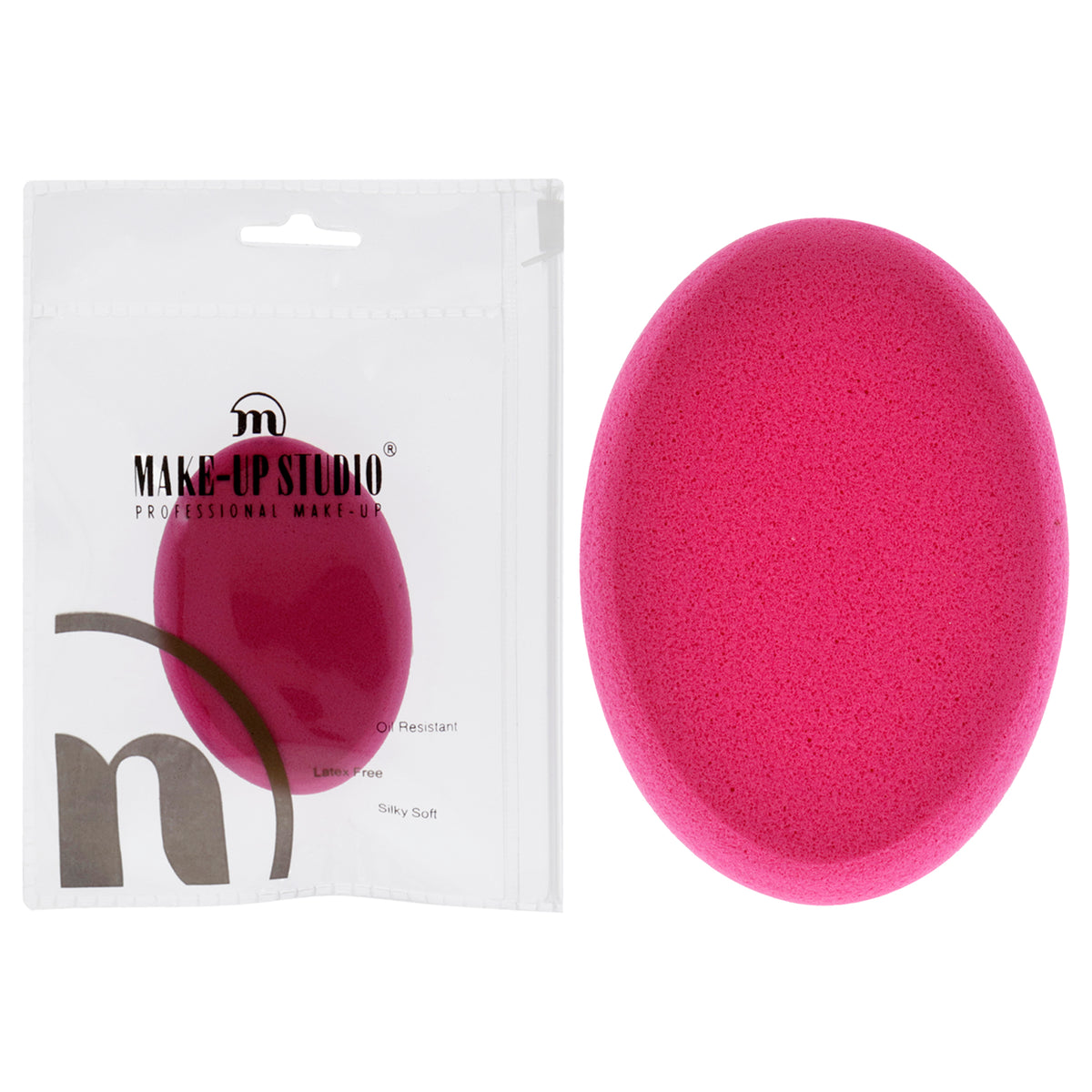 Oval Buffed Sponge Blending  Dark Pink by MakeUp Studio for Women  1 Pc Sponge