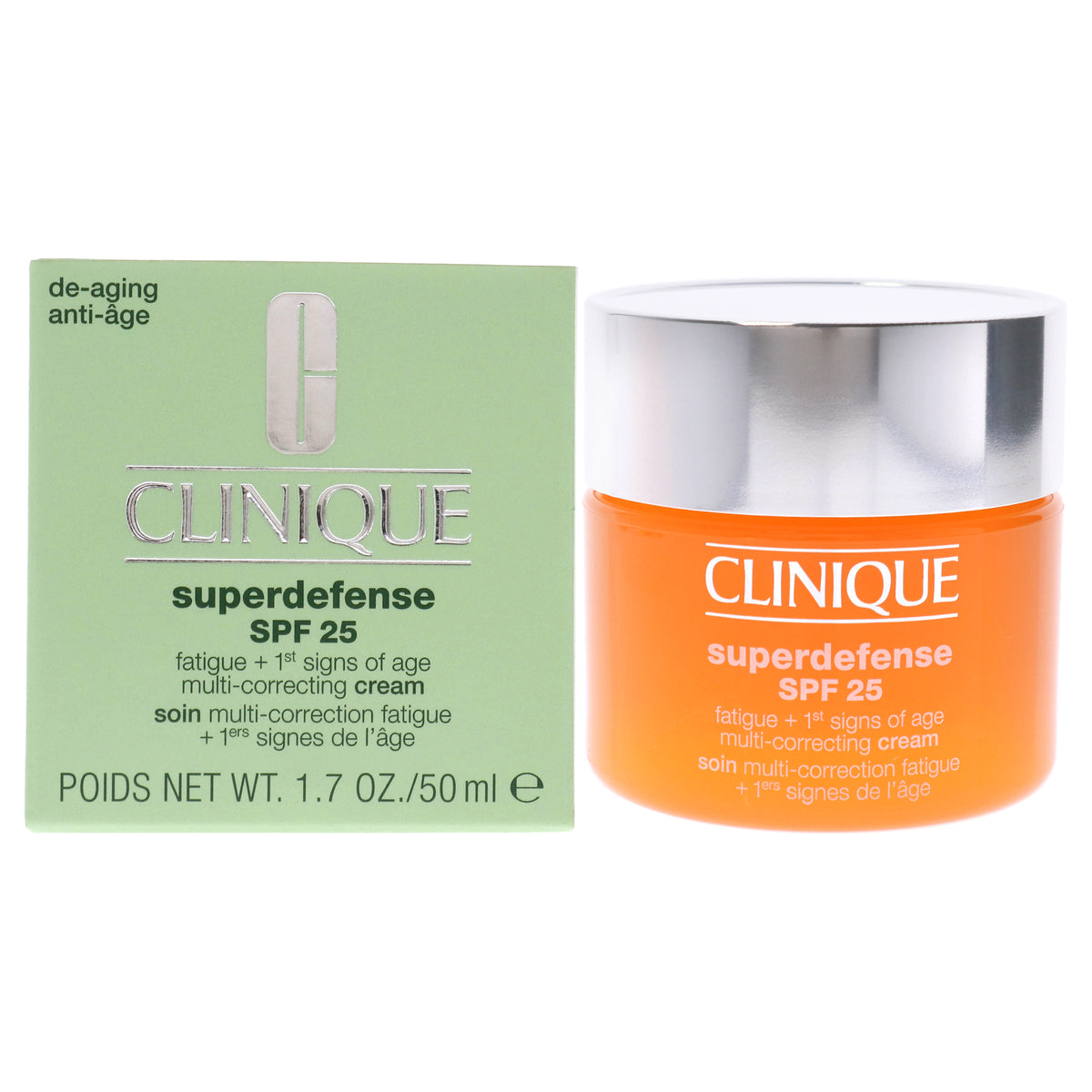 Superdefense MultiCorrecting Cream SPF 25 by Clinique for Unisex  17 oz Cream