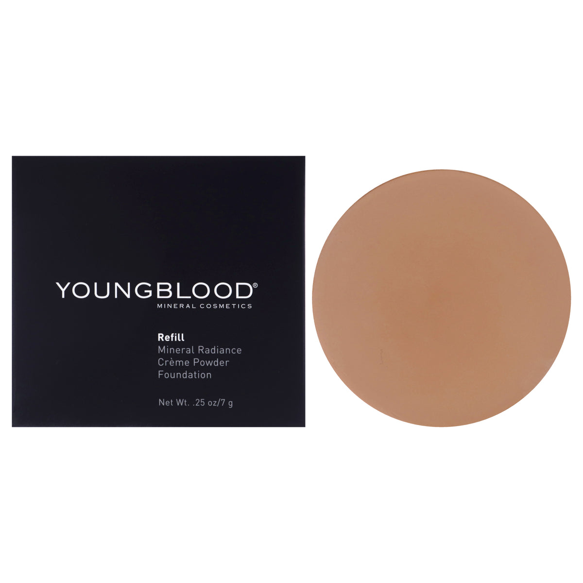 Mineral Radiance Creme Powder Foundation  Tawnee by Youngblood for Women  025 oz Foundation Refill