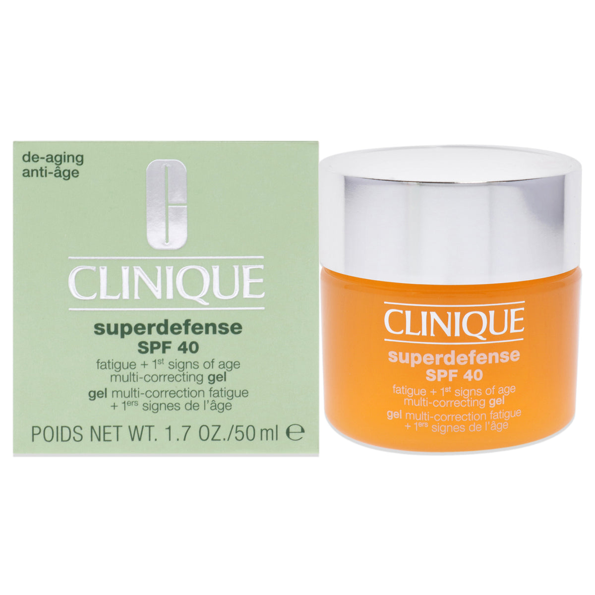 Superdefense MultiCorrecting Gel SPF 40 by Clinique for Unisex  17 oz Gel