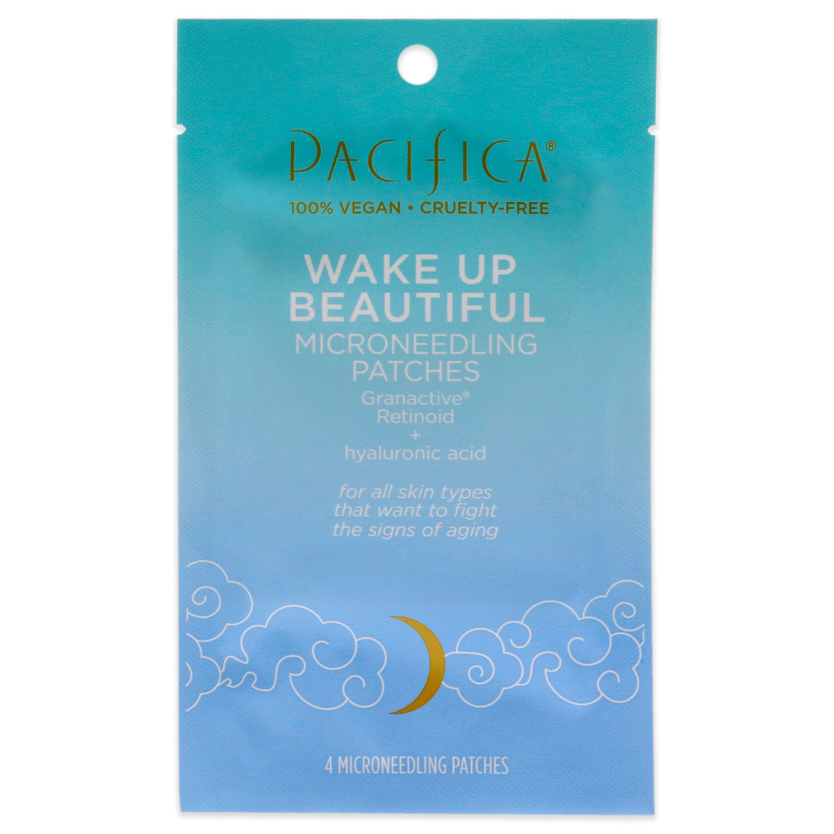 Wake Up Beautiful Microneedling Patches by Pacifica for Unisex  4 Pc Patches