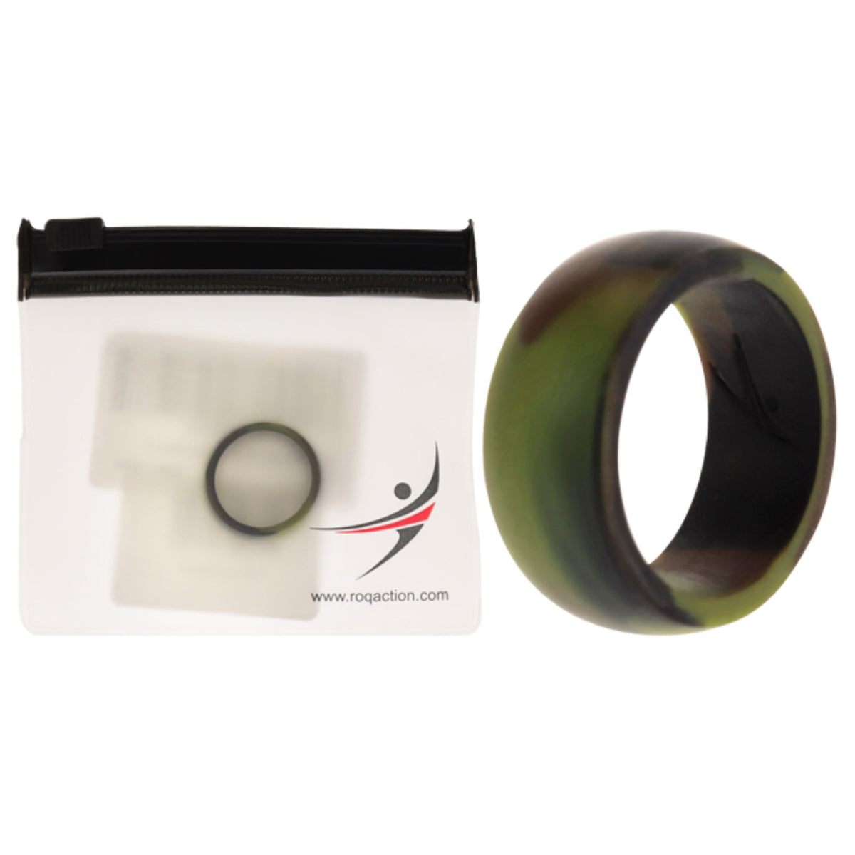 Silicone Wedding Ring  Camo by ROQ for Men  7 mm Ring