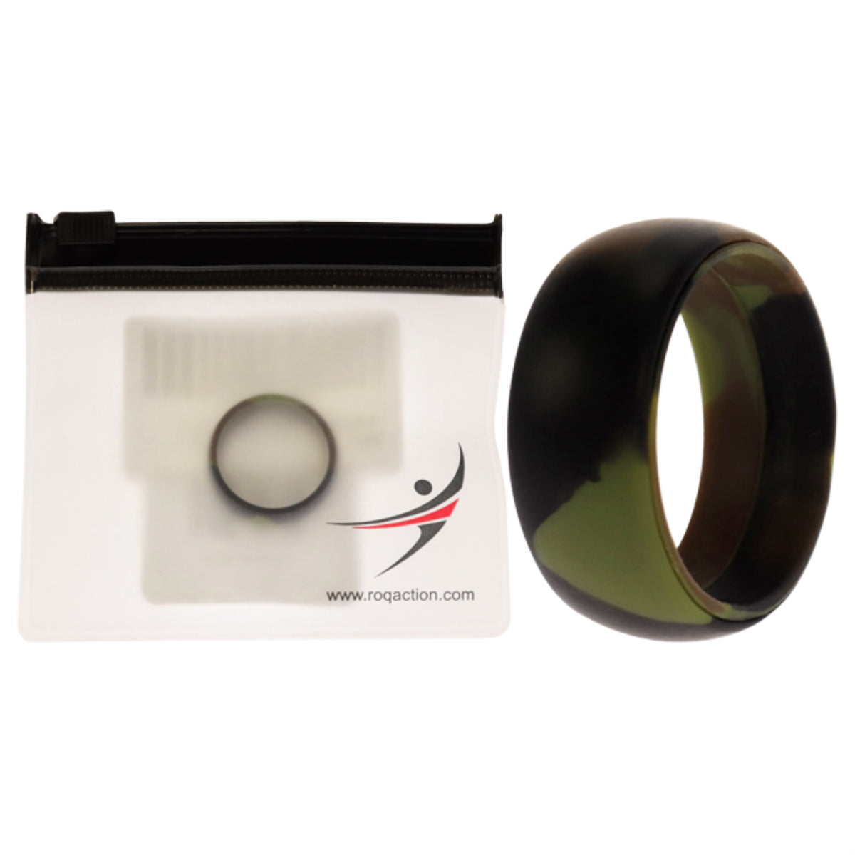 Silicone Wedding Ring  Camo by ROQ for Men  9 mm Ring