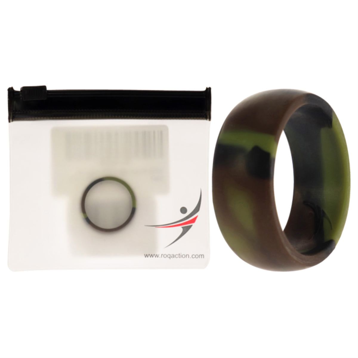 Silicone Wedding Ring  Camo by ROQ for Men  10 mm Ring