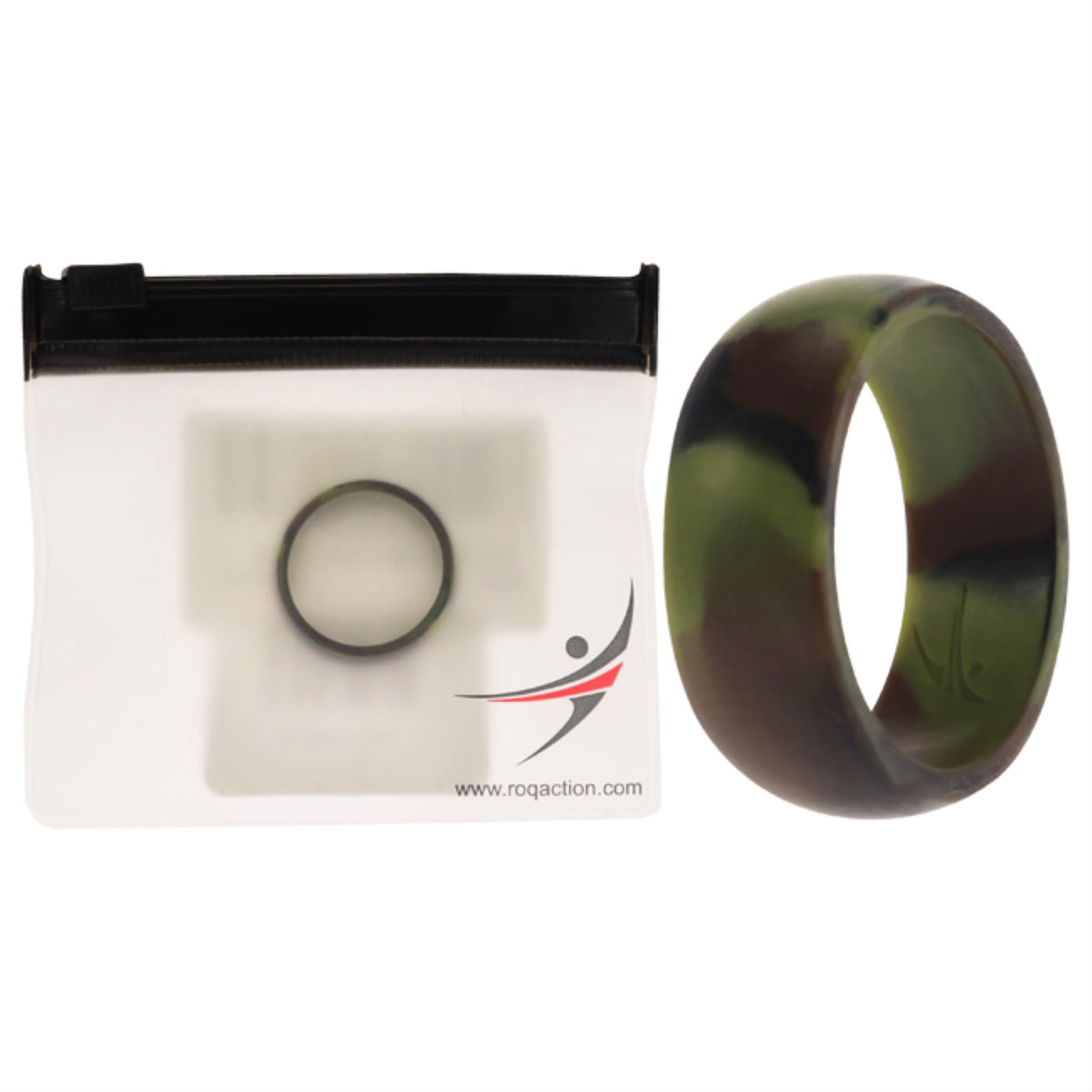 Silicone Wedding Ring  Camo by ROQ for Men  11 mm Ring