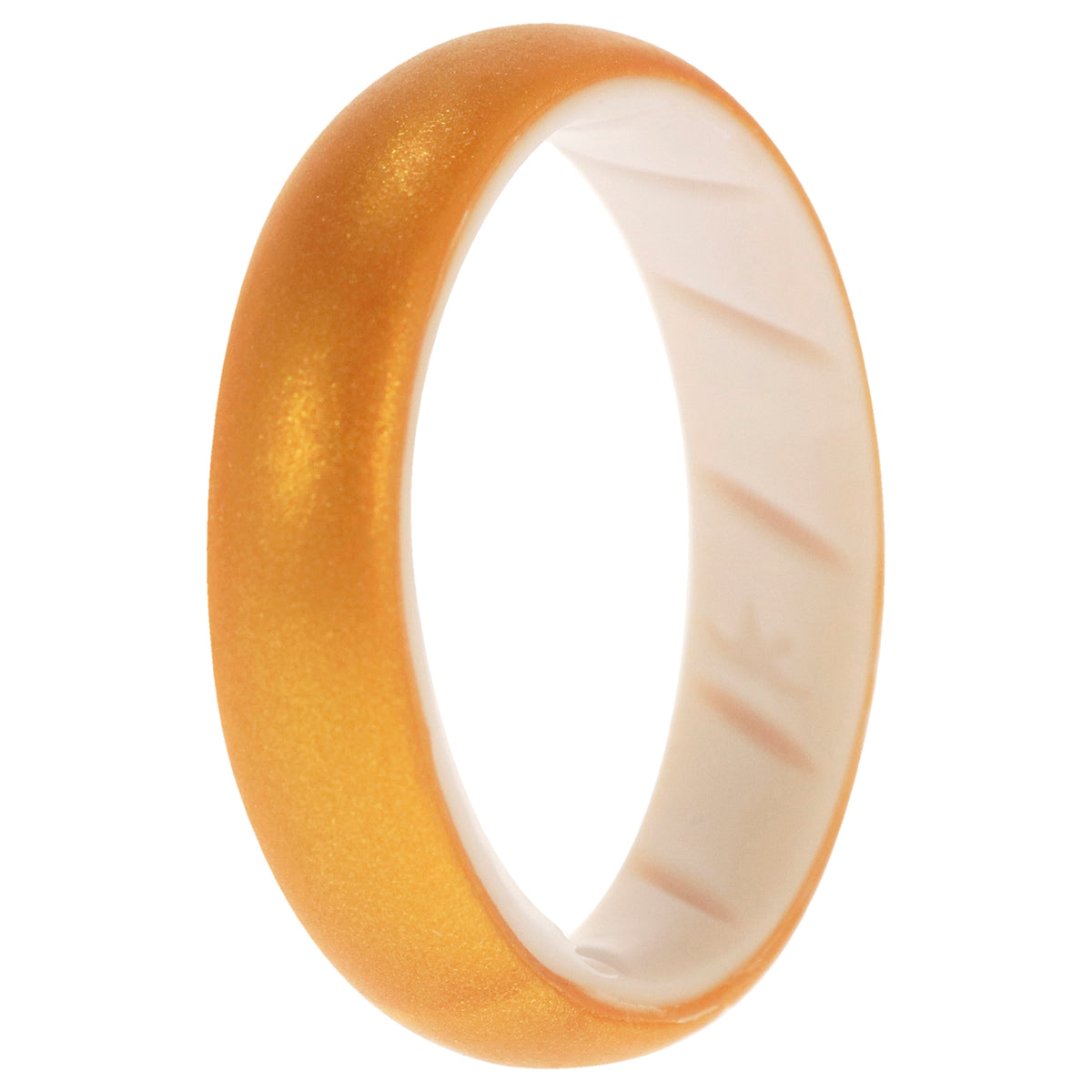 Silicone Wedding BR Solid Ring  WhiteGold by ROQ for Women  10 mm Ring