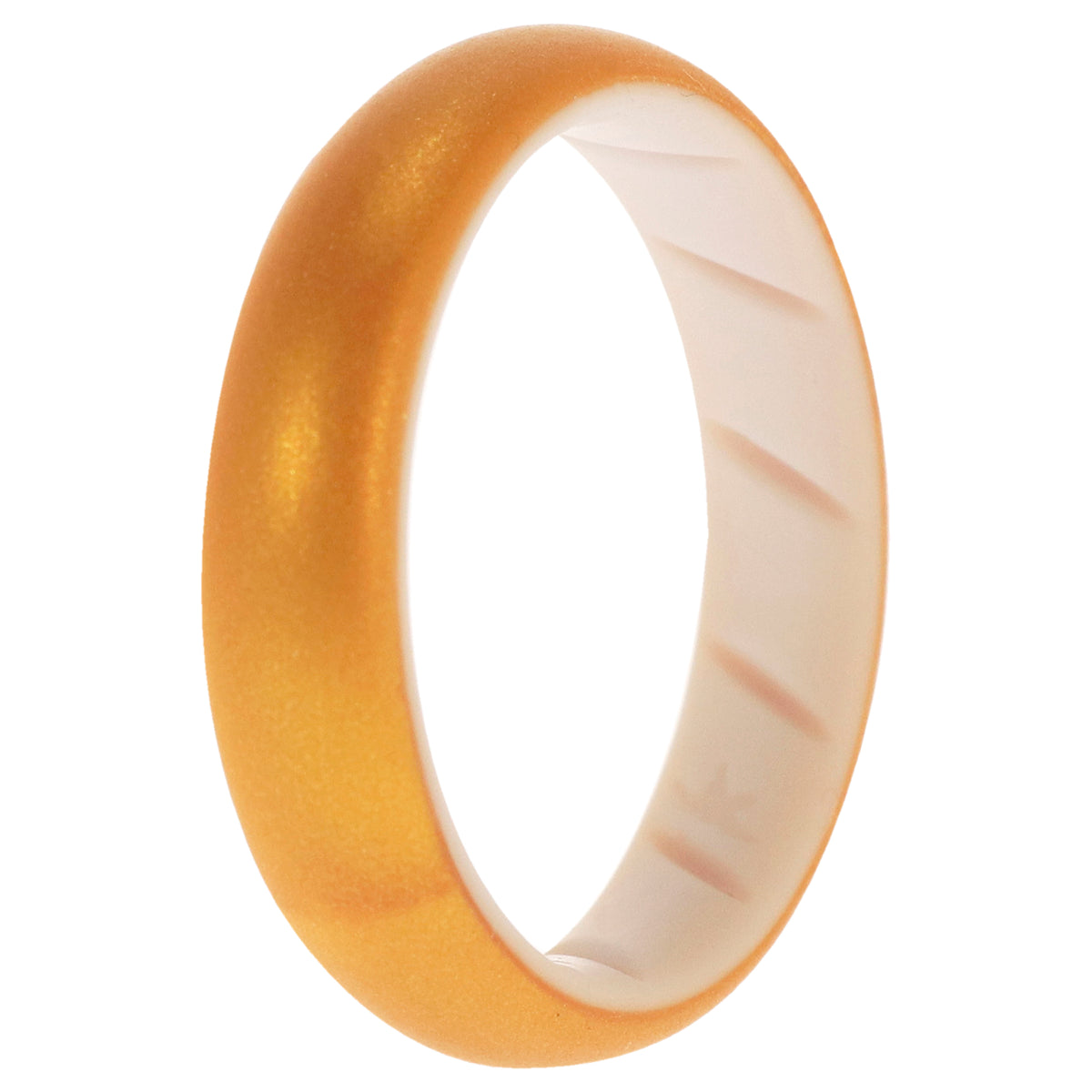 Silicone Wedding BR Solid Ring  WhiteGold by ROQ for Women  11 mm Ring