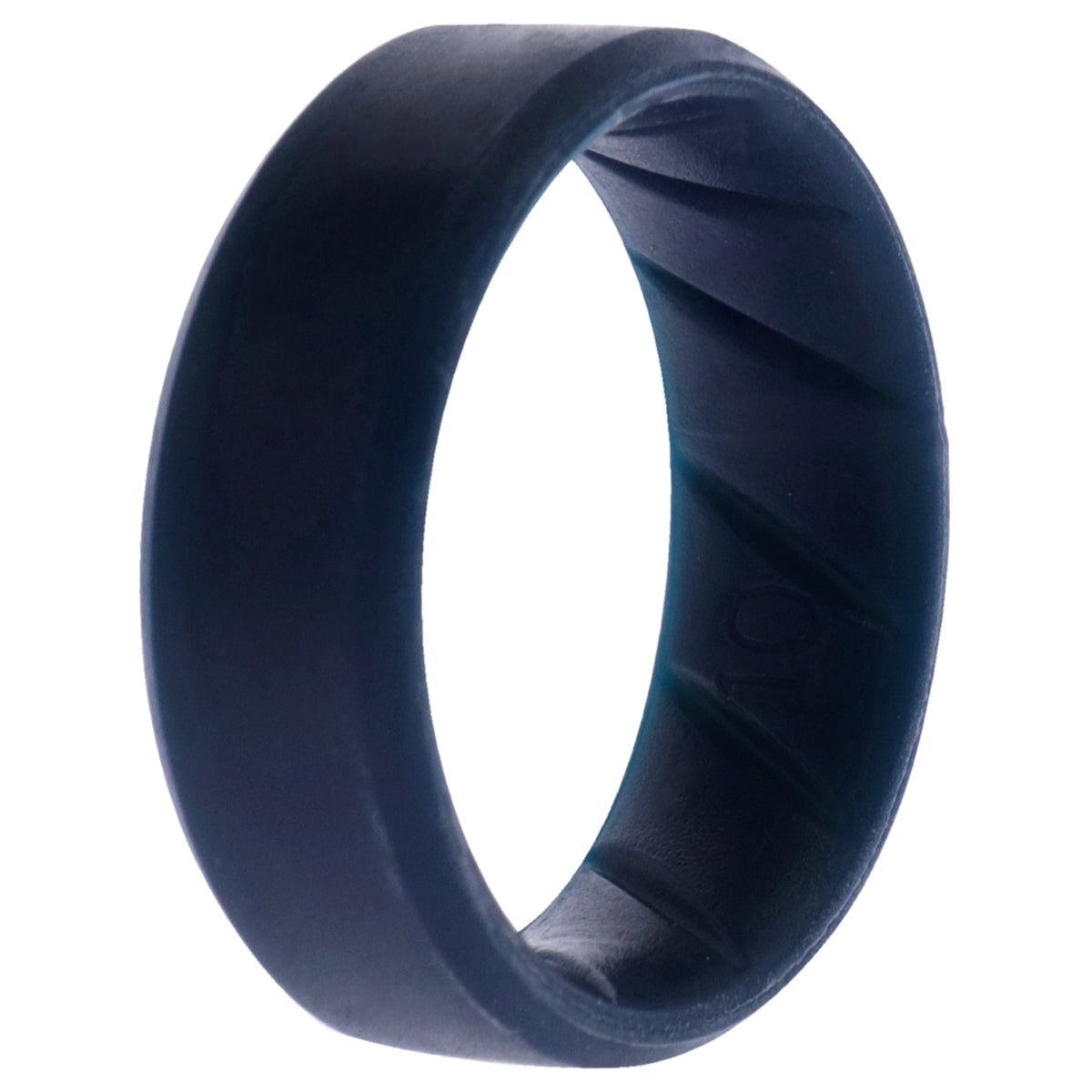 Silicone Wedding BR 8mm Edge Ring  BasicBlue by ROQ for Men  10 mm Ring