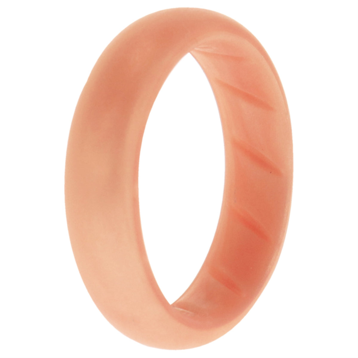 Silicone Wedding BR Solid Ring  BasicRoseGold by ROQ for Women  7 mm Ring