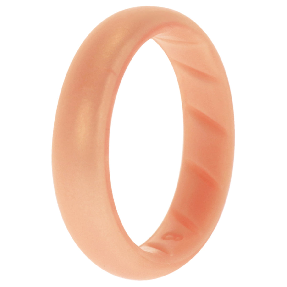 Silicone Wedding BR Solid Ring  BasicRoseGold by ROQ for Women  9 mm Ring