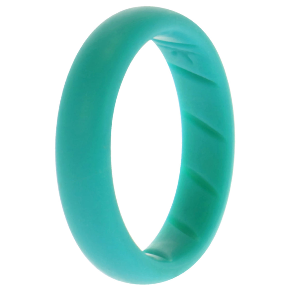 Silicone Wedding BR Solid Ring  BasicTurquoise by ROQ for Women  9 mm Ring