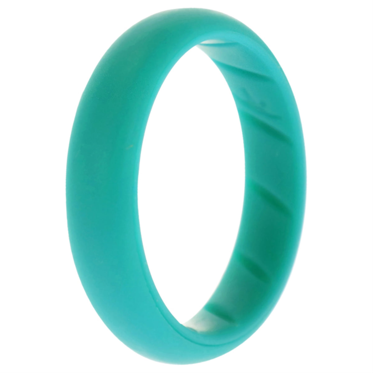 Silicone Wedding BR Solid Ring  BasicTurquoise by ROQ for Women  10 mm Ring