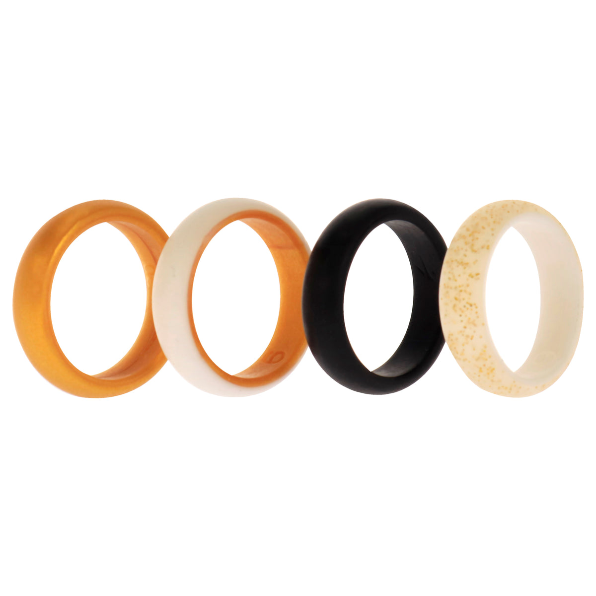 Silicone Wedding 2Layer Ring Set  Gold by ROQ for Women  4 x 6 mm Ring