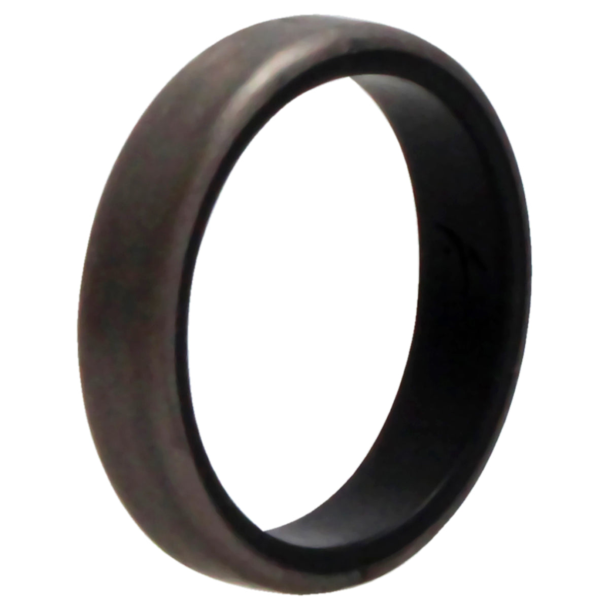 Silicone Wedding 6mm Brush 2Layer Ring  Silver by ROQ for Men  15 mm Ring