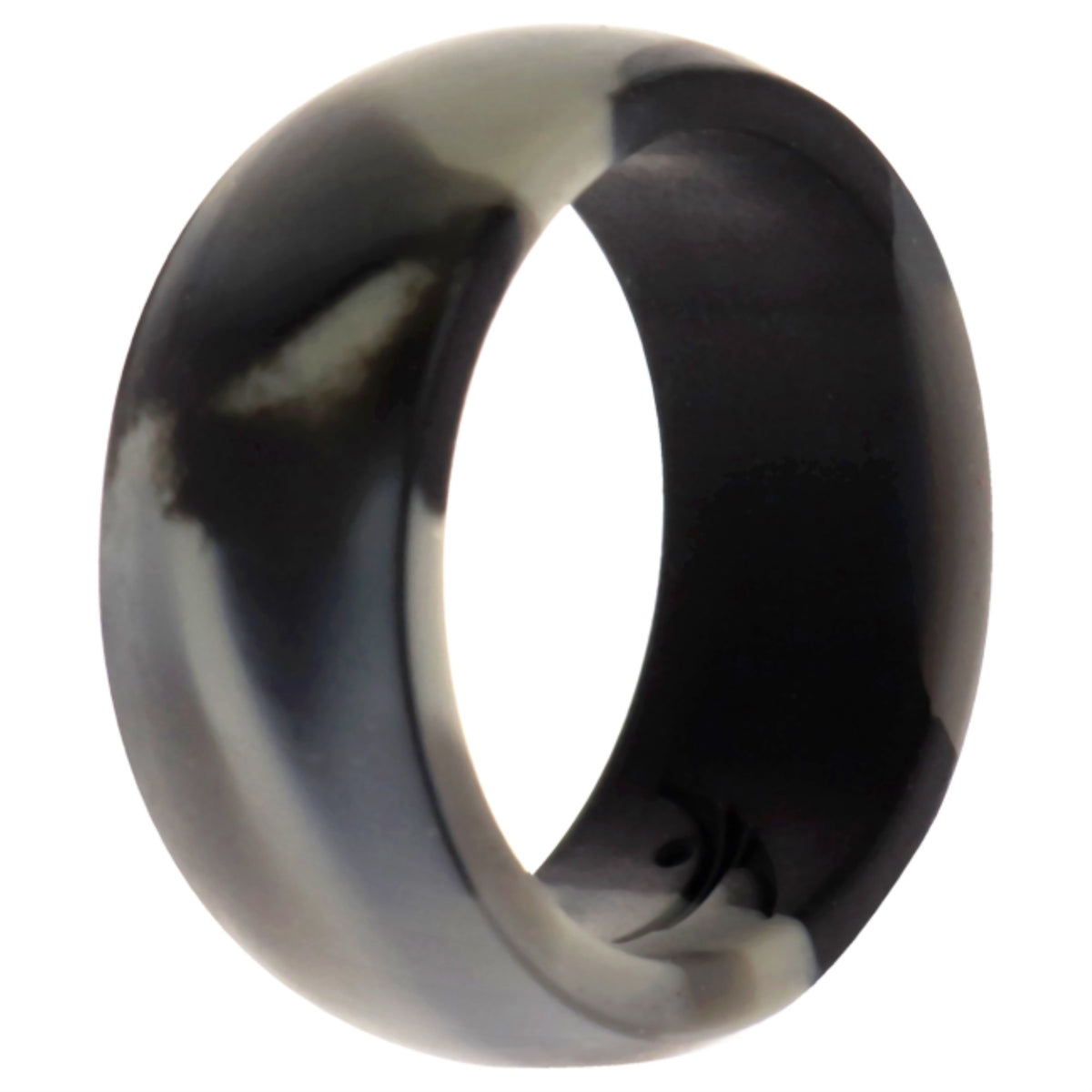 Silicone Wedding Ring  BlackCamo by ROQ for Men  8 mm Ring