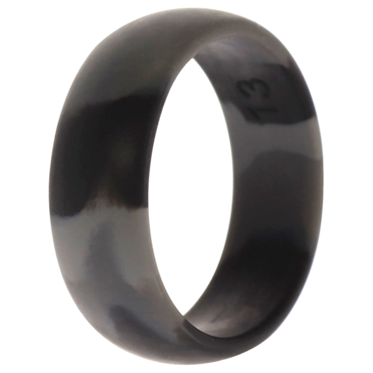 Silicone Wedding Ring  BlackCamo by ROQ for Men  13 mm Ring