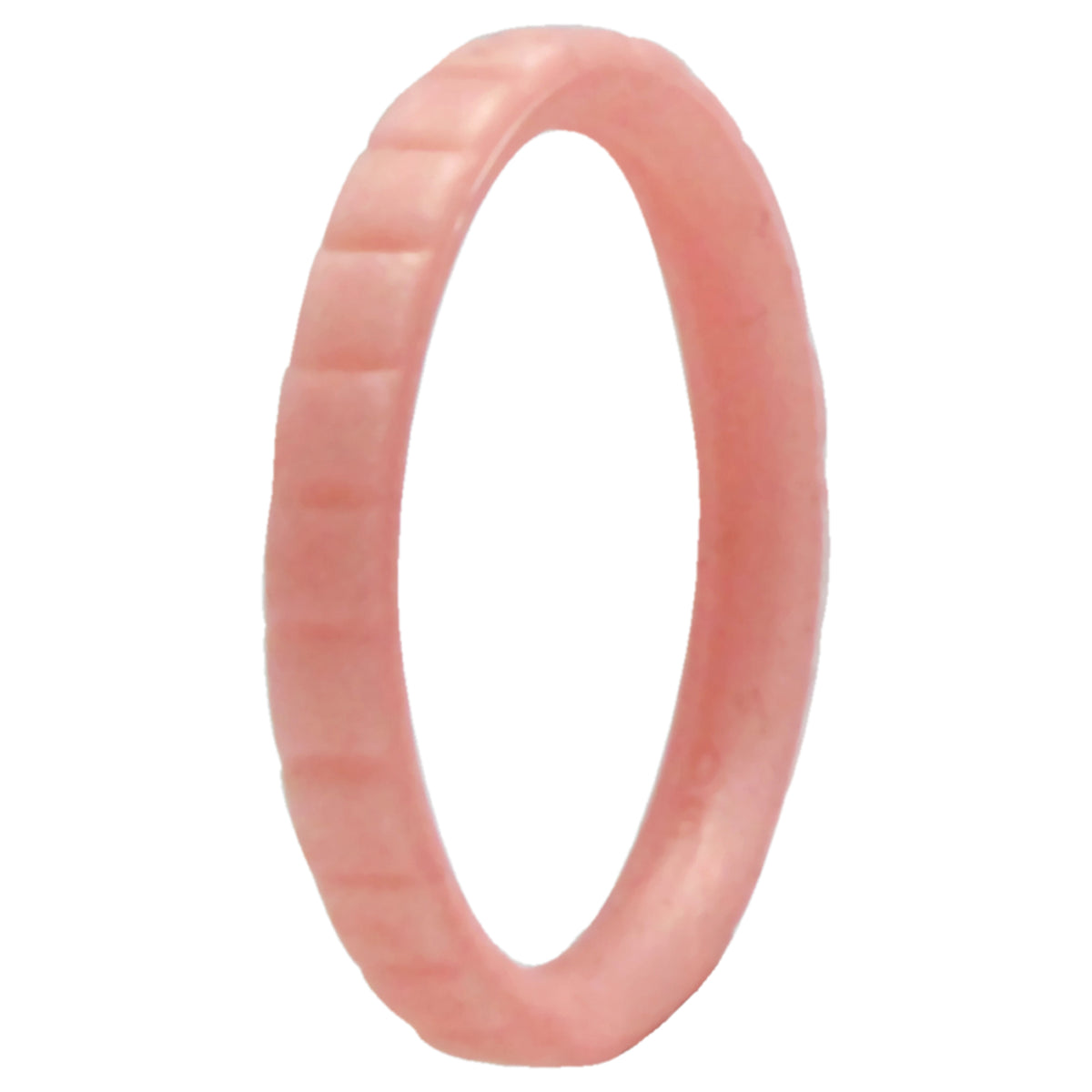 Silicone Wedding Stackble Lines Single Ring  RoseGoldNew by ROQ for Women  6 mm Ring