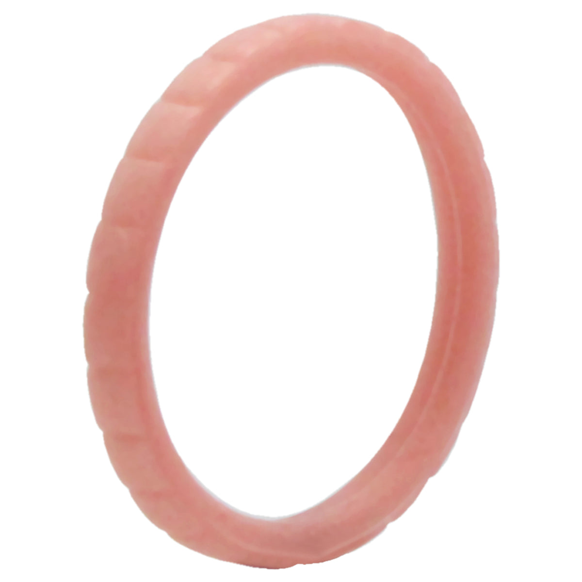 Silicone Wedding Stackble Lines Single Ring  RoseGoldNew by ROQ for Women  8 mm Ring