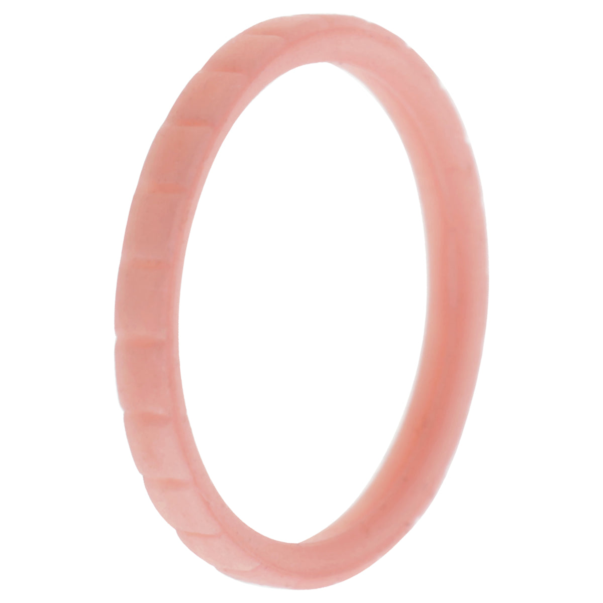 Silicone Wedding Stackble Lines Single Ring  RoseGoldNew by ROQ for Women  9 mm Ring