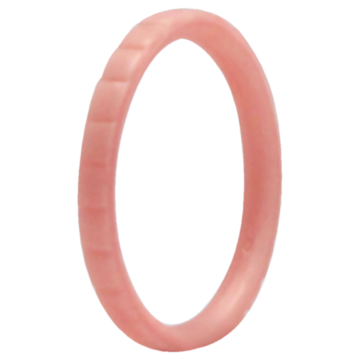 Silicone Wedding Stackble Lines Single Ring  RoseGoldNew by ROQ for Women  10 mm Ring